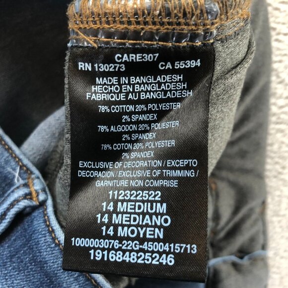 Lee Womens Jeans Size 14 Medium Wash Bootcut Leg Blue Denim Classic Casual - Picture 3 of 12